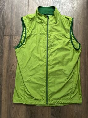 Ibex Shell Cycling Vest Women’s size Small Spring Green -fantastic! 2 pockets